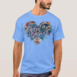 SANTA CRASH VIGNETTE VINTAGE COLORING T-Shirt
