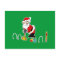santa croquet with ornaments