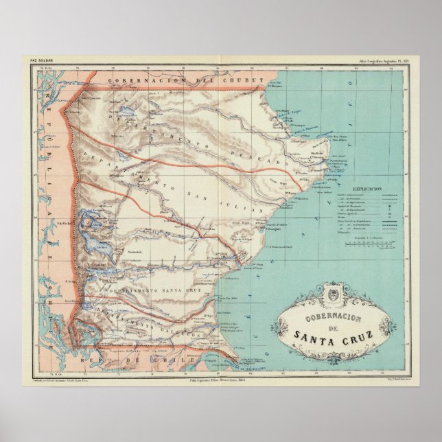 Santa Cruz, Argentina Poster (Front)