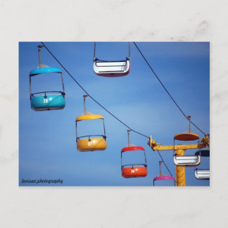 Santa Cruz Beach Boardwalk Tram Postcard