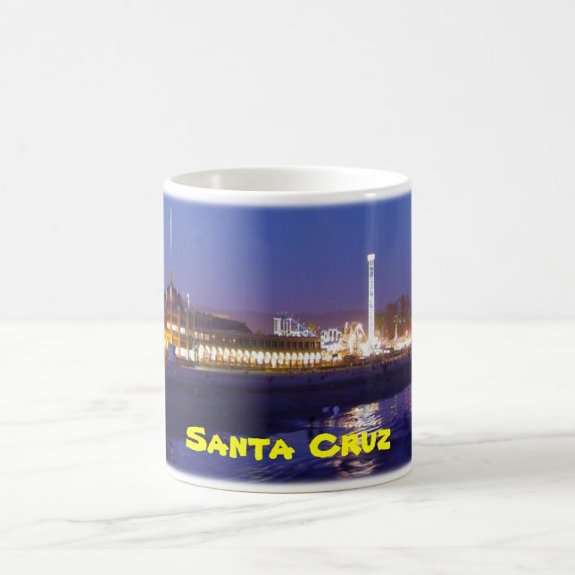 Santa Cruz Boardwalk at Night Mug (Center)