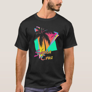 Santa Cruz CA California 70s 80s Summer Retro Eigh T-Shirt