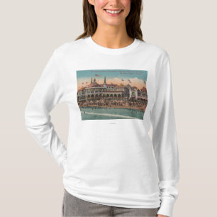 Santa Cruz, CA - Casino and Santa Cruz Beach T-Shirt