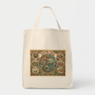 Santa Cruz California Art‑Nouveau Coast Tote Bag