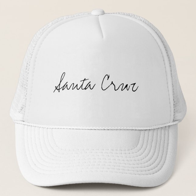 Santa Cruz California beach town hats. Trucker Hat (Front)