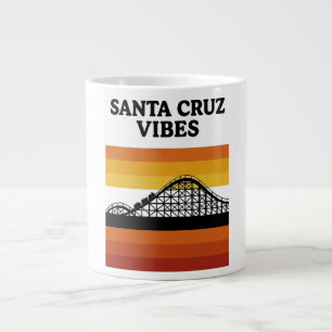 Santa Cruz California Boardwalk Vibes Large Coffee Mug