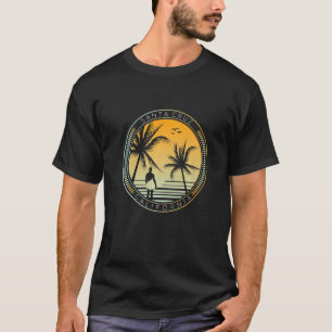 Santa Cruz California Ca Retro Vintage Surfer  6 T-Shirt