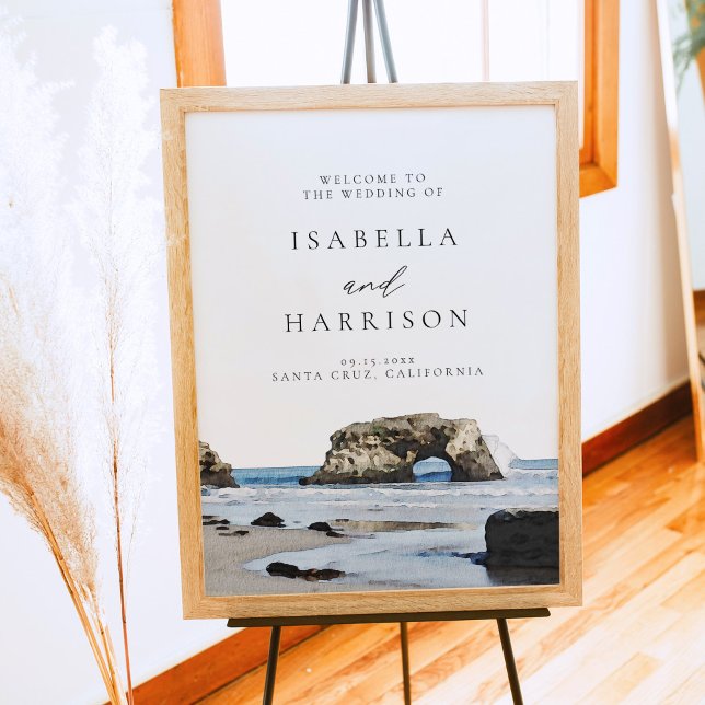 SANTA CRUZ California Destination Wedding Welcome Poster (Creator Uploaded)