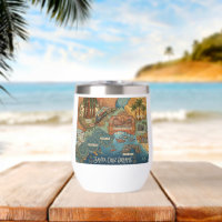 Santa Cruz California Dreams Map – Vibrant Coast