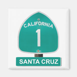 Santa Cruz California Highway 1 Magnet