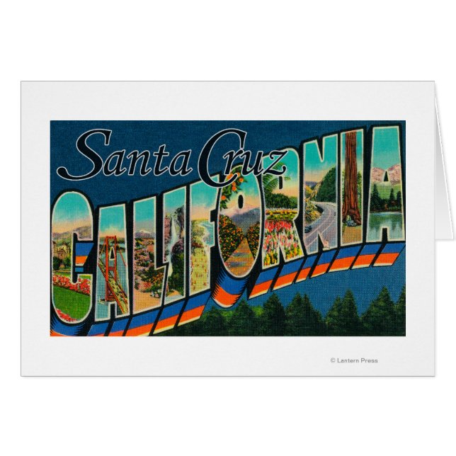 Santa Cruz, California - Large Letter Scenes (Front Horizontal)