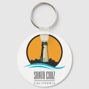 Santa Cruz California Lighthouse Key Ring
