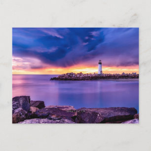 Santa Cruz, California Lighthouse Postcard