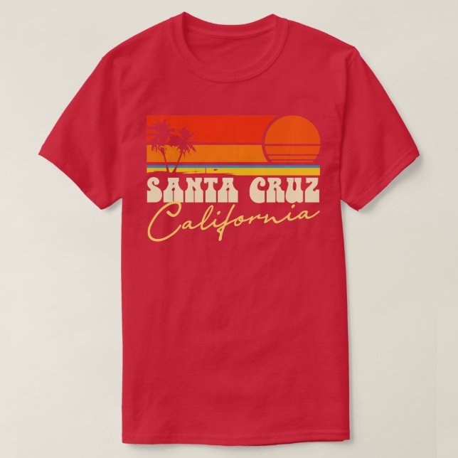 Santa Cruz California Long Sleeve  T-Shirt (Design Front)