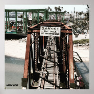Santa Cruz California lost boys bridge Poster
