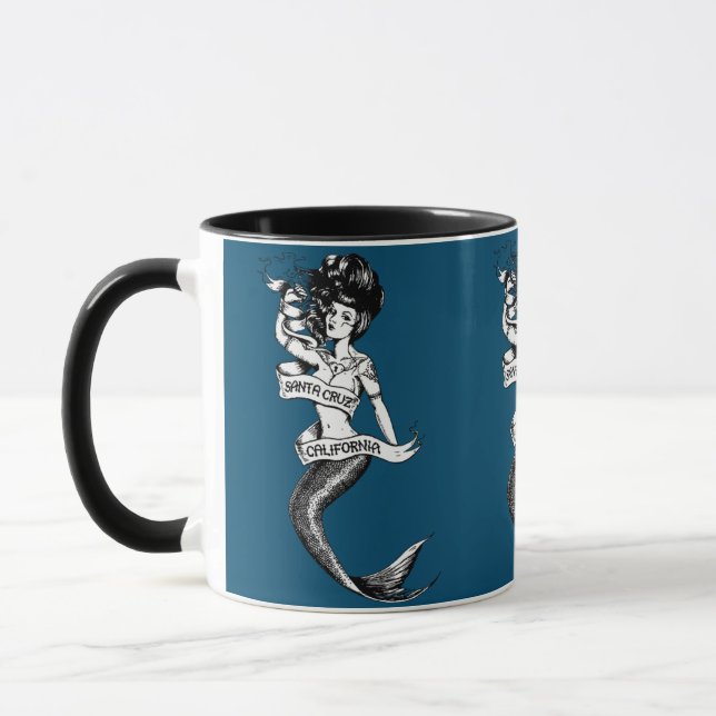Santa Cruz California Mermaid    Mug (Left)
