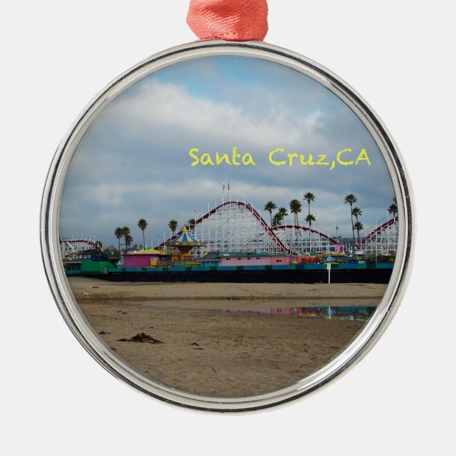 Santa Cruz California Metal Tree Decoration (Front)
