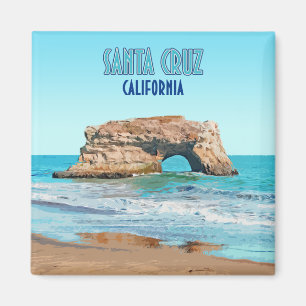 Santa Cruz California Natural Bridges State Beach Magnet