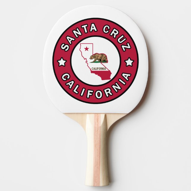 Santa Cruz California Ping Pong Paddle (Front)