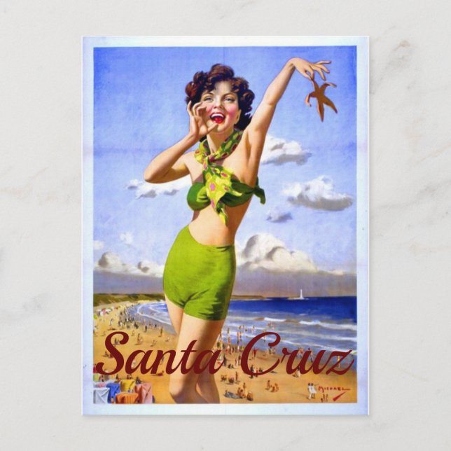 Santa Cruz California Postcard (Front)