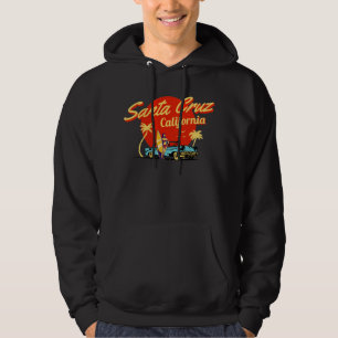 Santa Cruz California Retro Art Hoodie