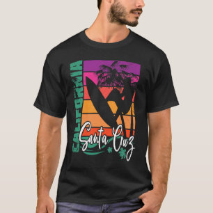 Santa Cruz California Retro Sunset Beach Surfer So T-Shirt