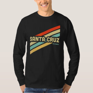 Santa Cruz California Retro Vintage Sunset Design T-Shirt