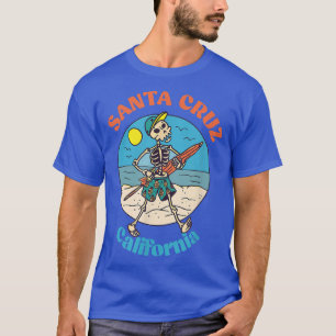 Santa Cruz California Skeleton Souvenir Reminder  T-Shirt