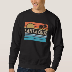 Santa Cruz California Sunset 70s 80s Surfer Summer Sweatshirt