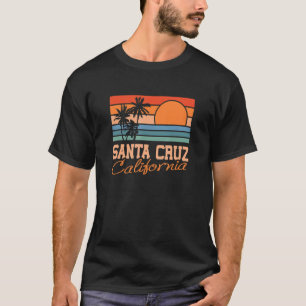 Santa Cruz California Sunset 70s 80s Surfer Summer T-Shirt