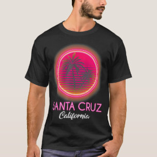 Santa Cruz California Sunset 70s 80s Surfer Summer T-Shirt