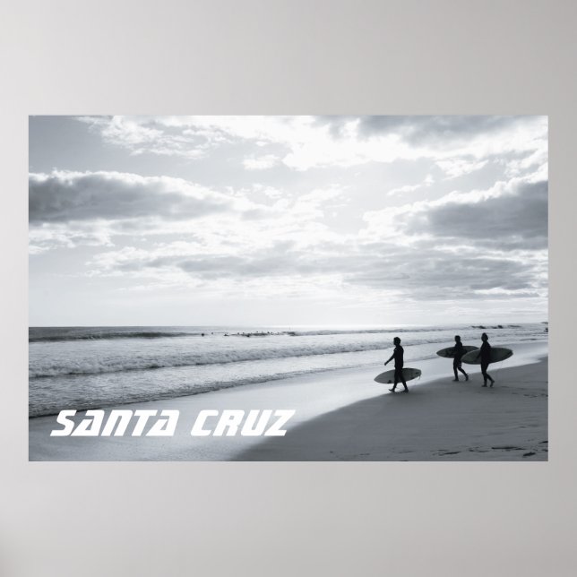 Santa Cruz California Surf Poster (Front)