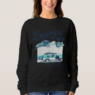 Santa Cruz California Surf Van Surfing Vintage Pre Sweatshirt