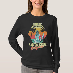 Santa Cruz California Surfing Paradise Girl Sunset T-Shirt