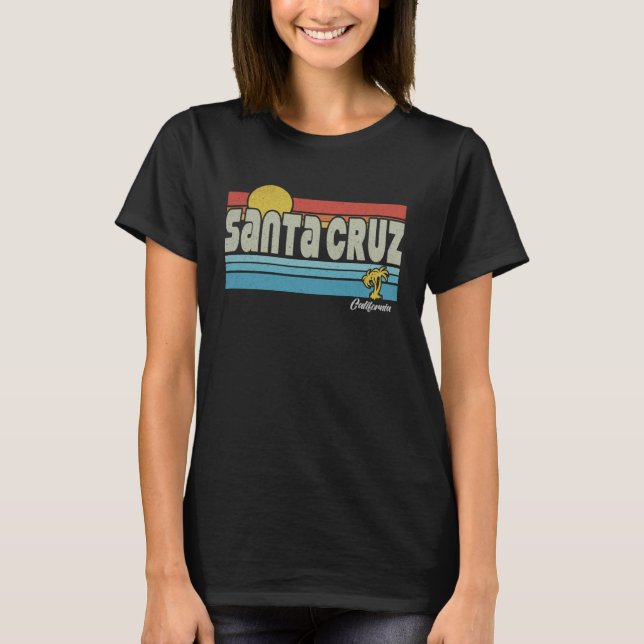 SANTA CRUZ CALIFORNIA SURFING SKATEBOARDING CALI B T-Shirt (Front)
