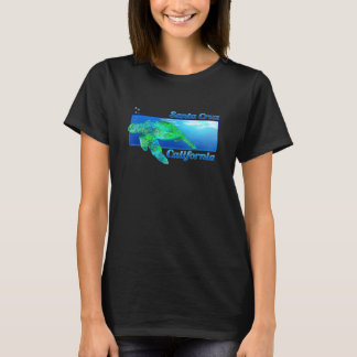 Santa Cruz California Swimming Sea Turtle T-Shirt