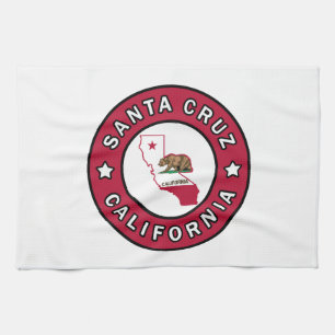 Santa Cruz California Tea Towel
