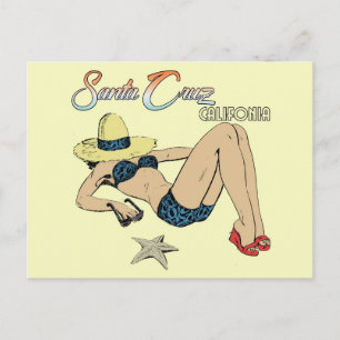 Santa Cruz California Travel Postcard