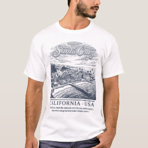 Santa Cruz California USA Coastal Redwood City T-Shirt
