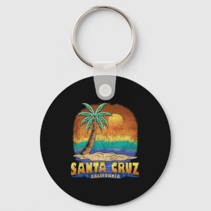 Santa Cruz California Vintage Distressed Souvenir Key Ring