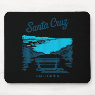 Santa Cruz California Vintage Travel Scenic View Mouse Mat