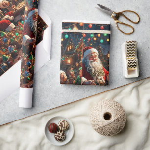 Santa Cruz Coastal Christmas Wrapping Paper