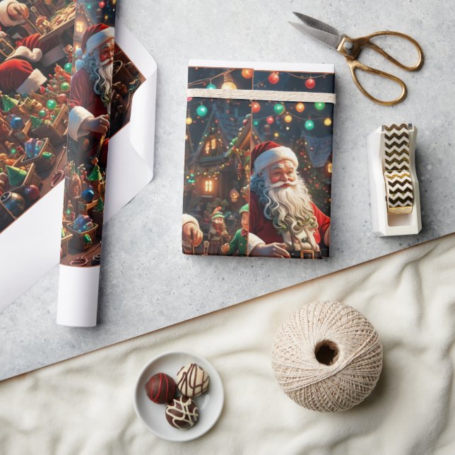  Santa Cruz Coastal Christmas Wrapping Paper (Crafts)