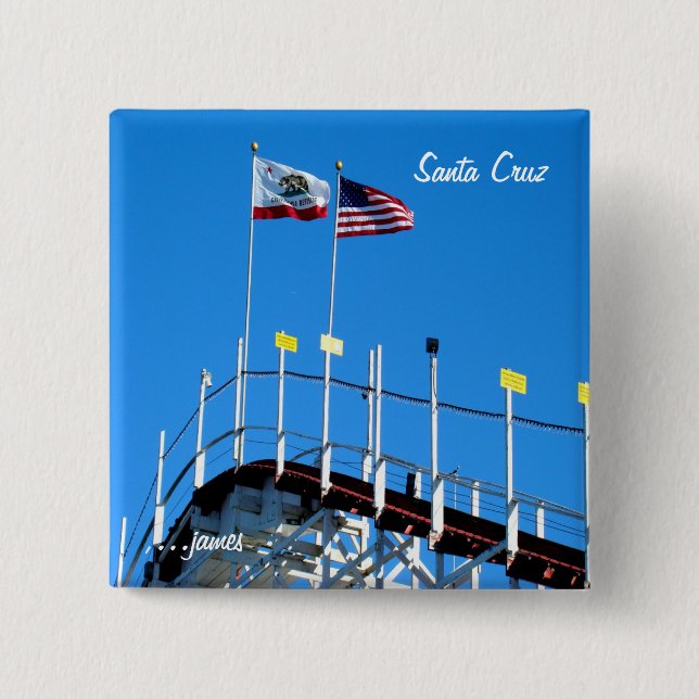 Santa Cruz Coaster 15 Cm Square Badge (Front)