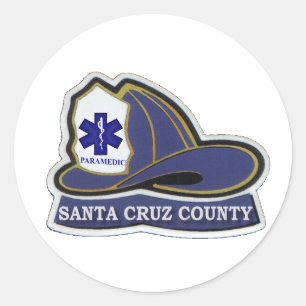 Santa Cruz County Paramedic Helmet Sticker