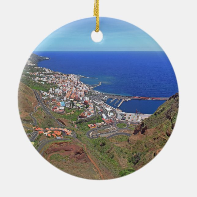 Santa Cruz de La Palma Canary Islands Spain Ceramic Tree Decoration (Back)