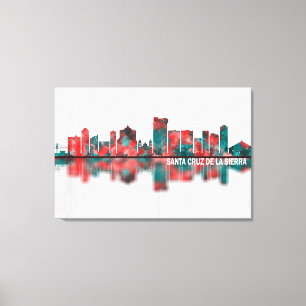 Santa Cruz de la Sierra Bolivia Skyline Canvas Print