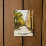 Santa Cruz de Tenerife Oil Paint Postcard<br><div class="desc">Amazing Santa de Cruz de Tenerife Spain postcard showcasing the breathtaking architecture of the city on canary island. Perefct great as a travel souvenir and gift idea for every tourist of the canarian travel destination. Customise and purchase now.</div>