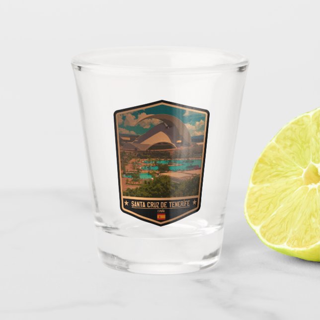 Santa Cruz de Tenerife Shot Glass (Front)