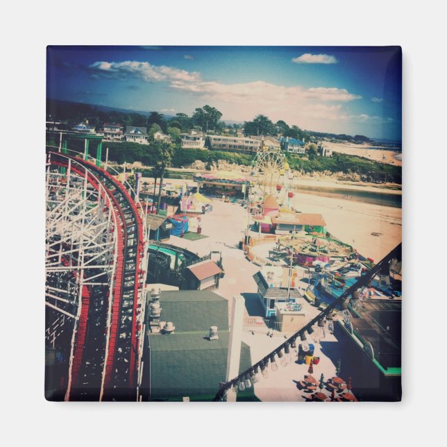 Santa Cruz Giant Dipper Rollercoaster Magnet (Front)